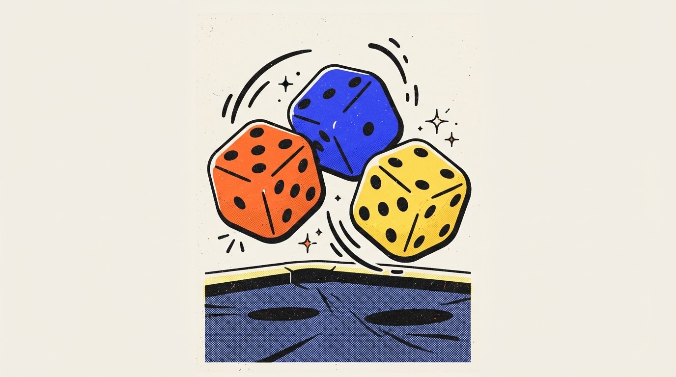 Dice Line illustration